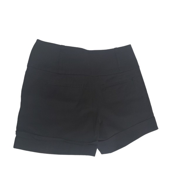 The Limited Cuffed Shorts Black Womens Size 6 Slash Pockets Stretch Twill Chino - Picture 2 of 11